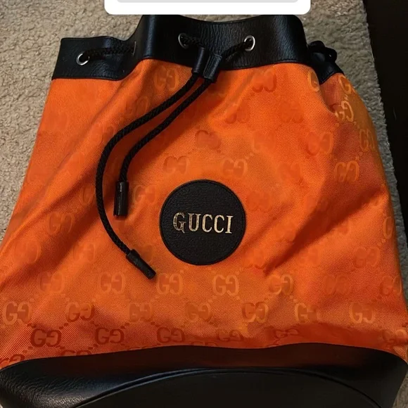 Gucci drawstring backpack (limited edition) Authentic Gucci Limited Edition Drawstring Backpack Brown  main image 3
